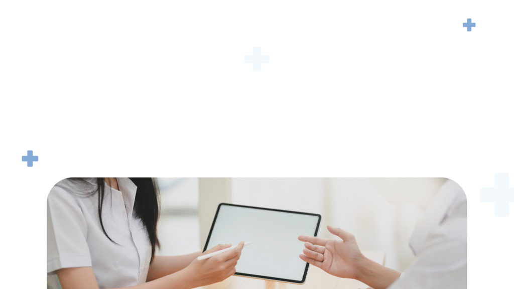 HOME white blue modern medical healthcare presentation