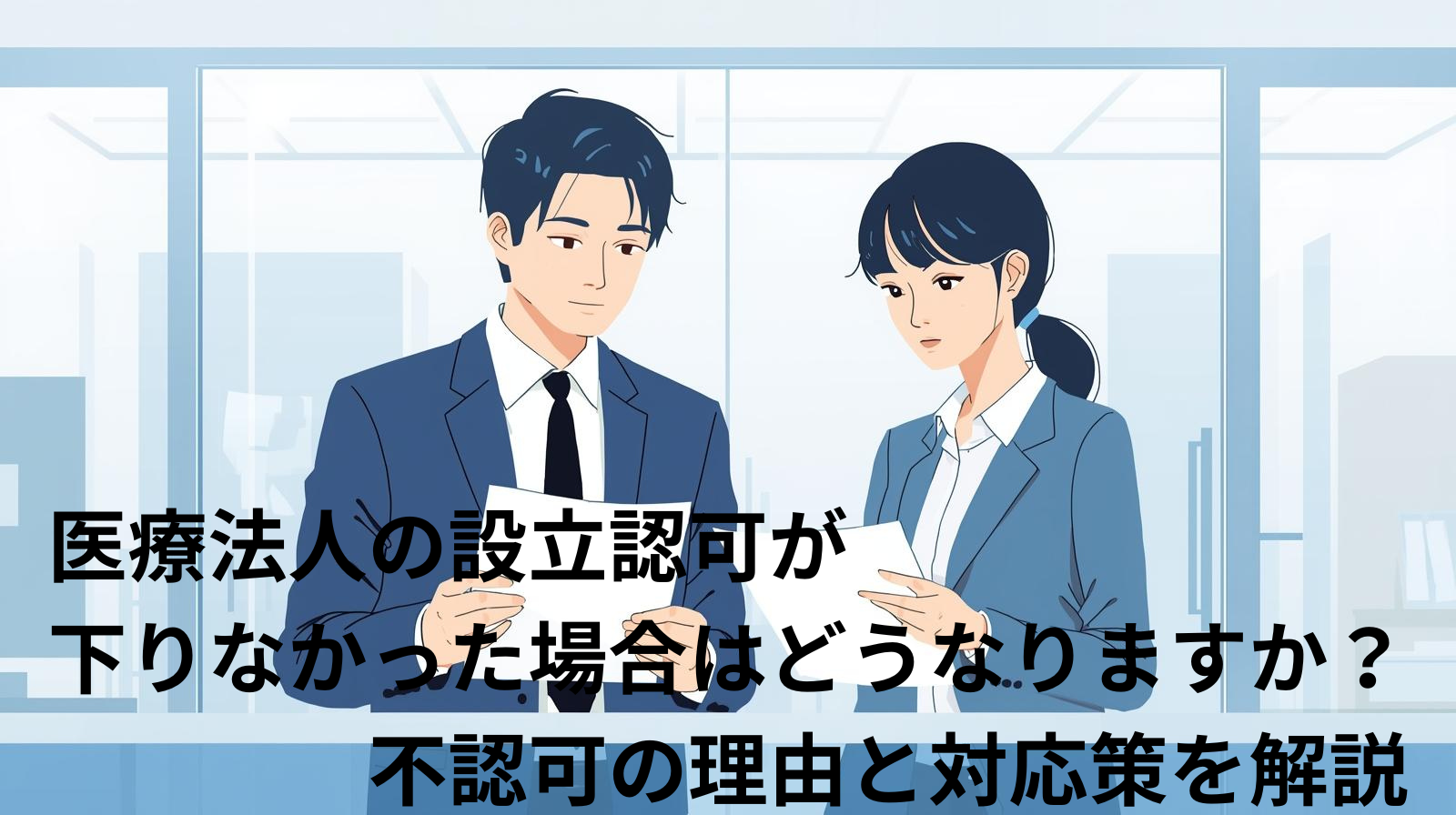 医療法人の設立認可が下りなかった場合はどうなりますか？不認可の理由と対応策を解説