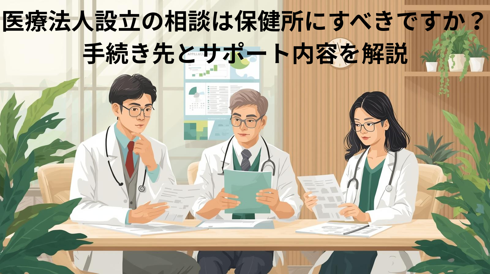 医療法人設立の相談は保健所にすべきですか？手続き先とサポート内容を解説