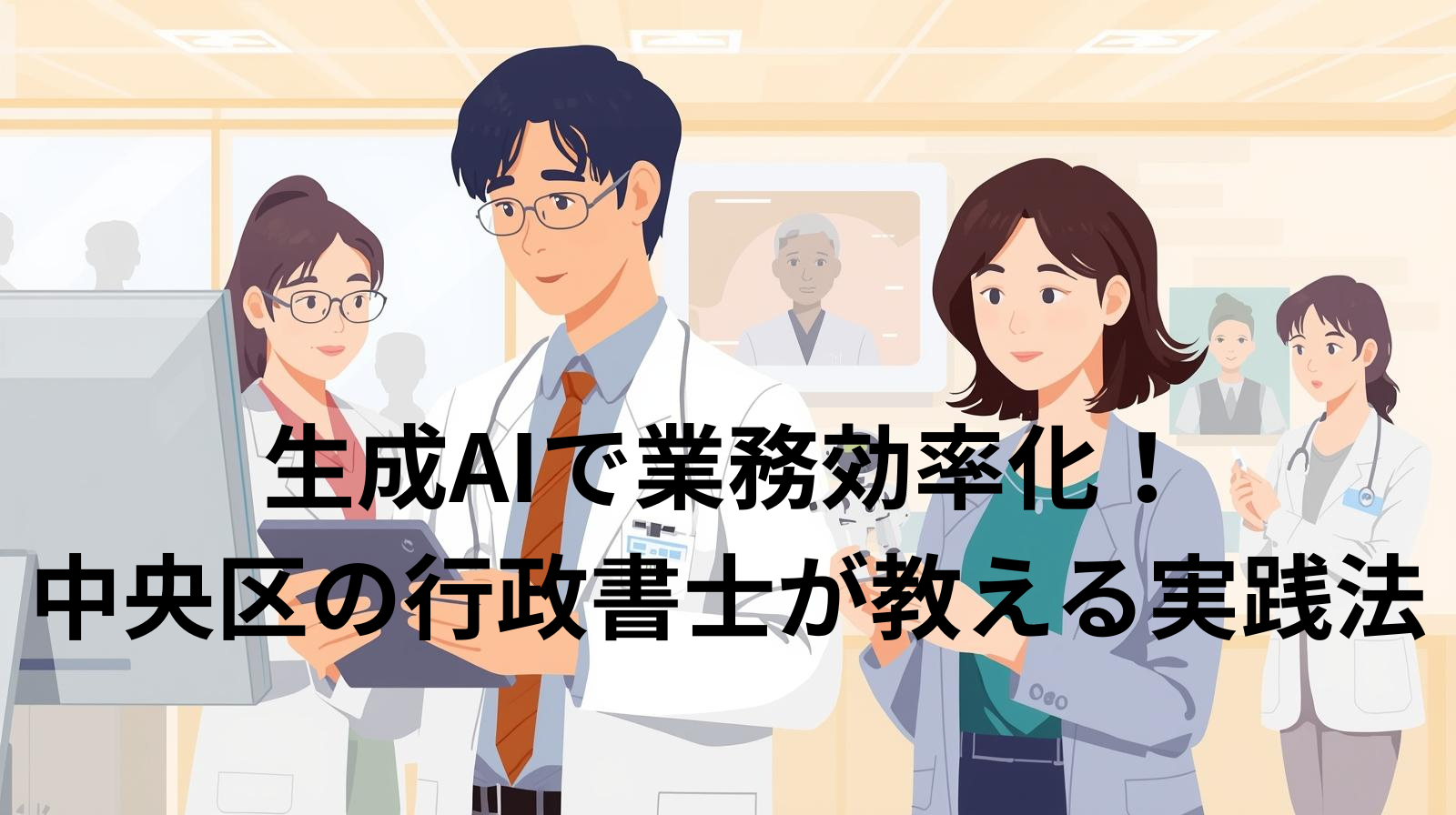生成AIで業務効率化！中央区の行政書士が教える実践法