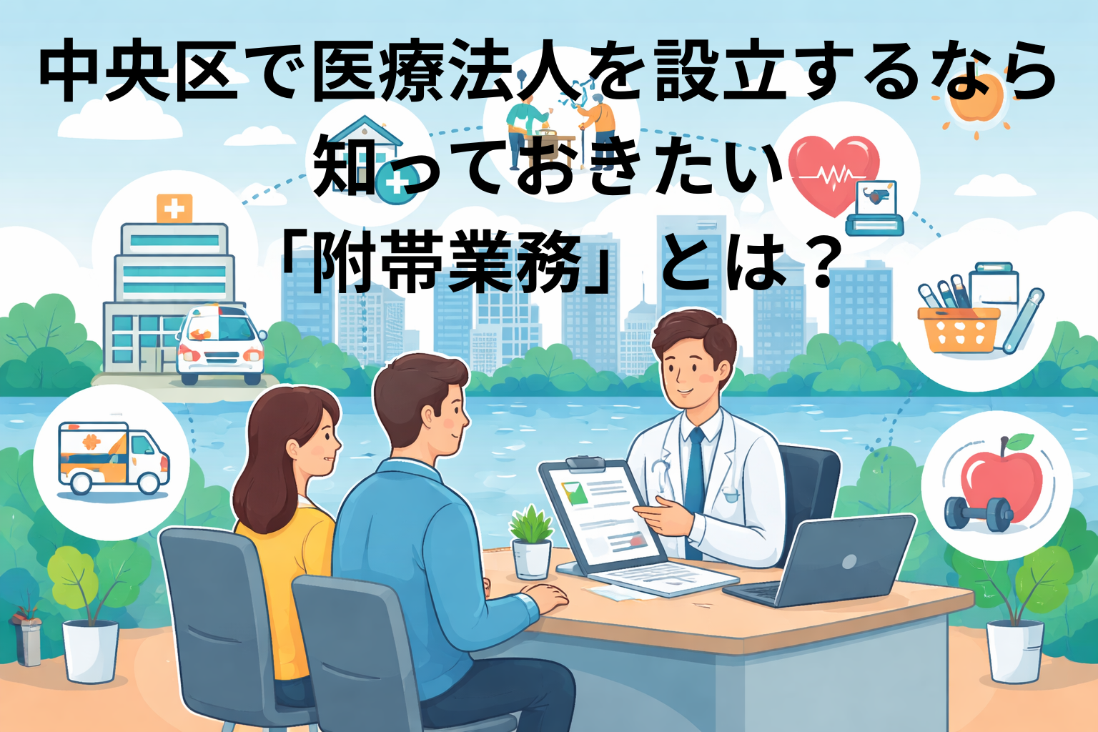 中央区で医療法人を設立するなら知っておきたい「附帯業務」とは？