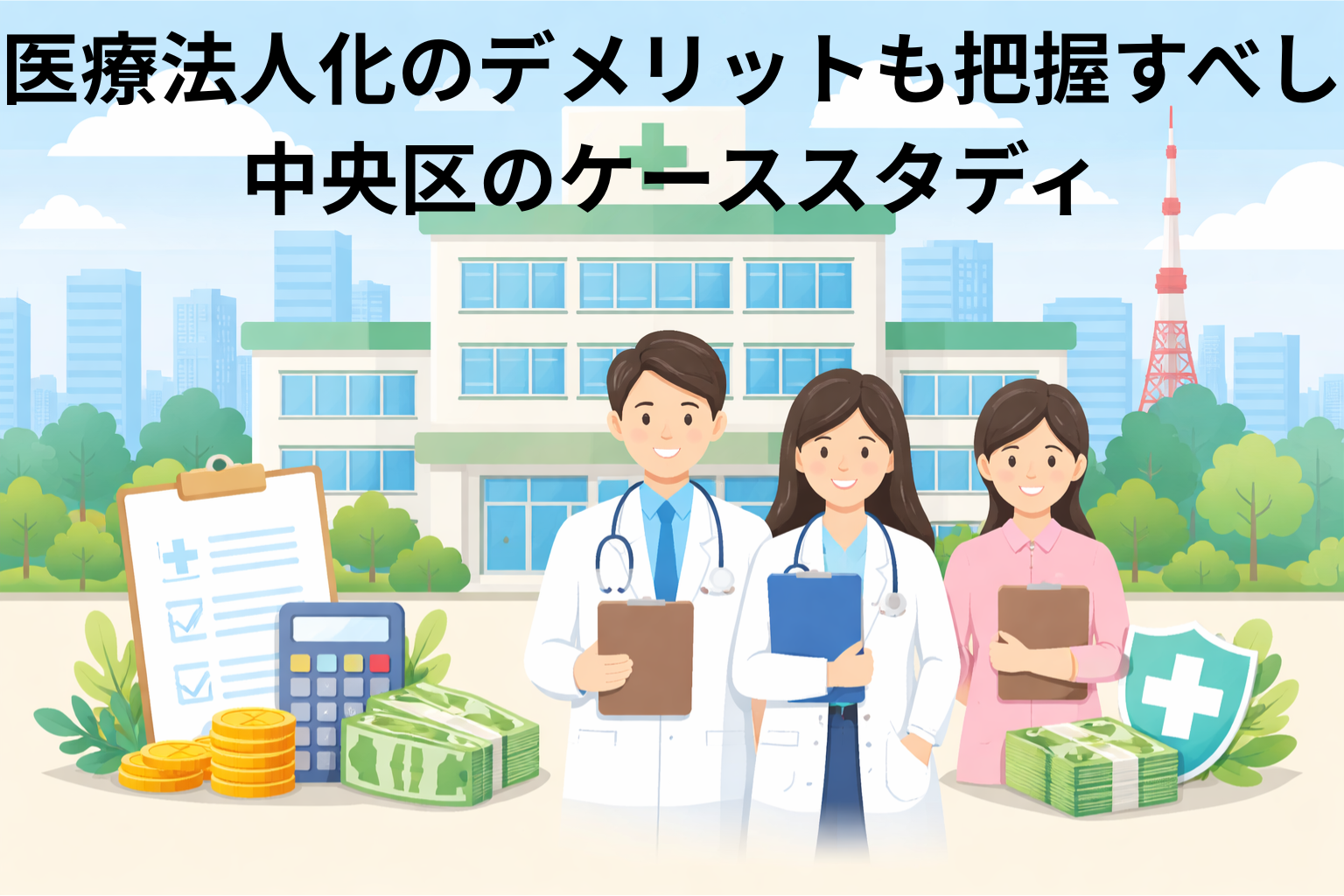 医療法人化のデメリットも把握すべし｜中央区のケーススタディ