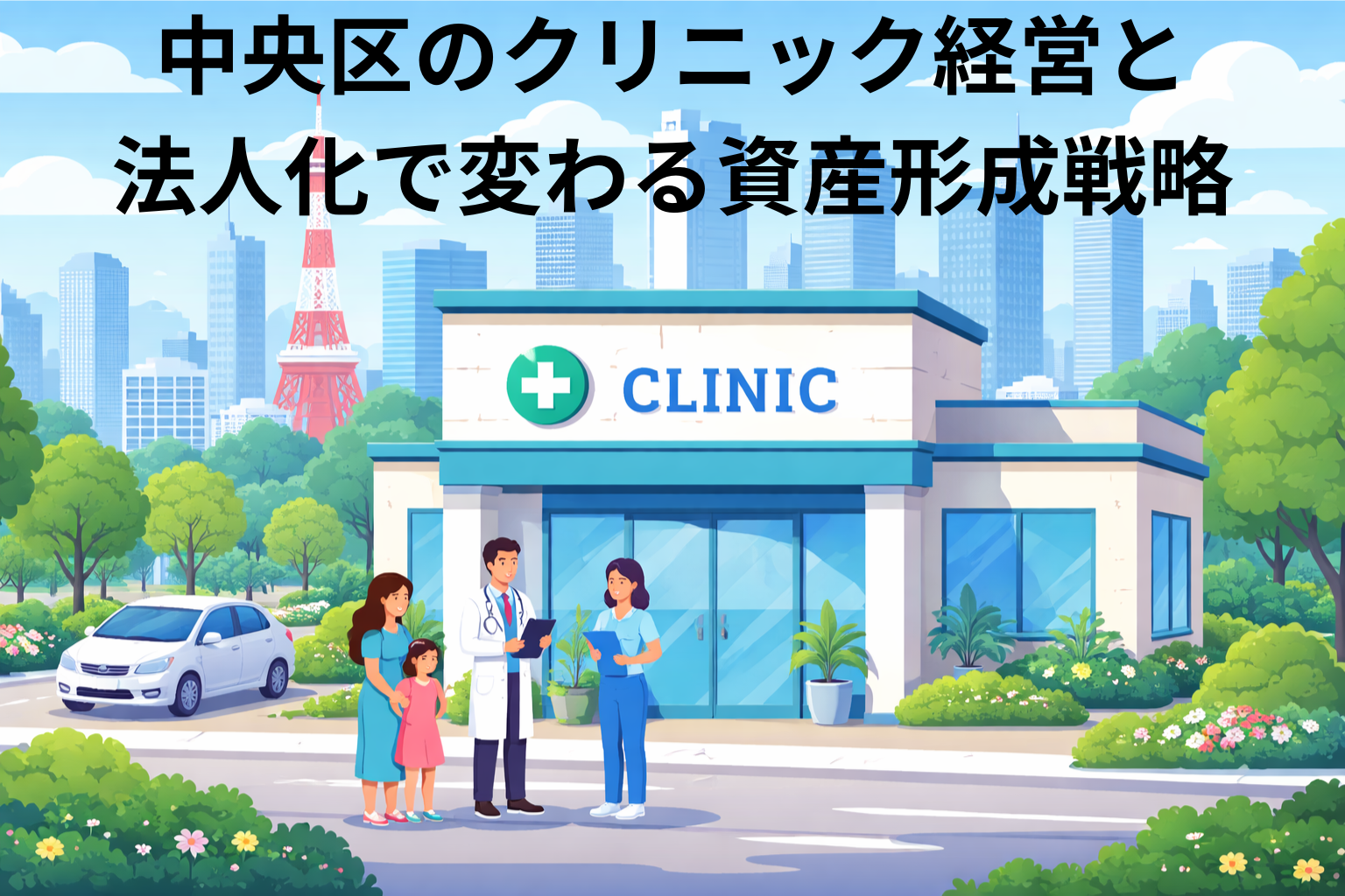 中央区のクリニック経営と法人化で変わる資産形成戦略