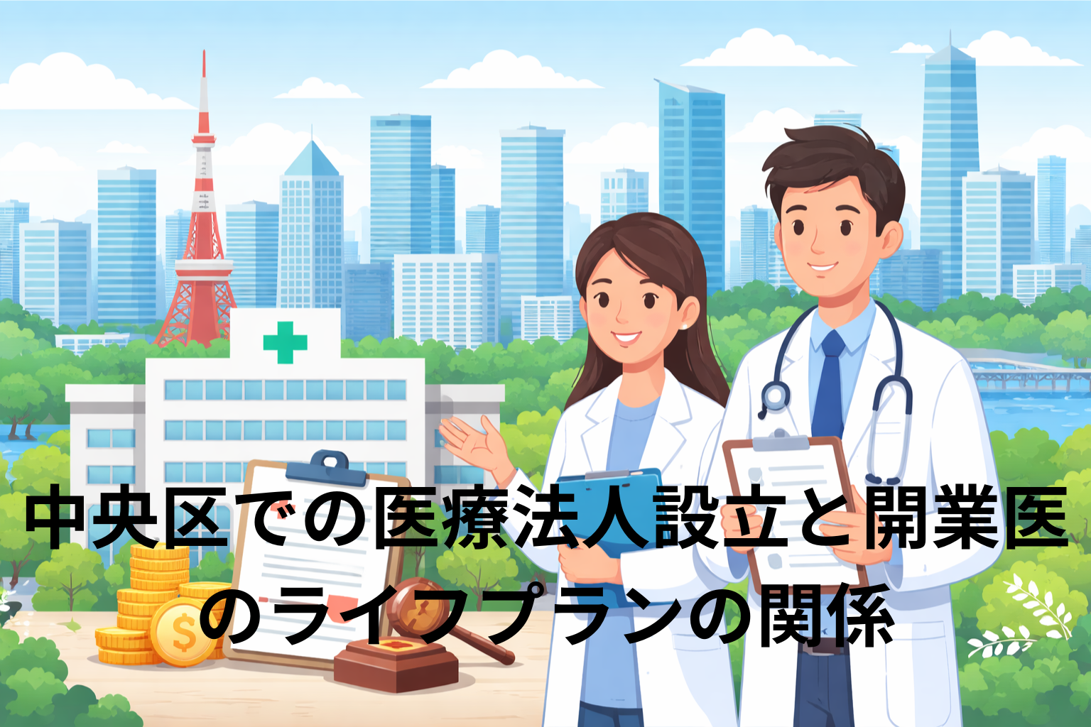 中央区での医療法人設立と開業医のライフプランの関係