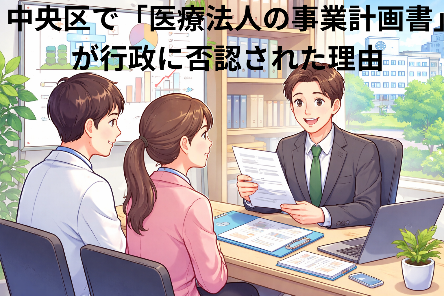 中央区で「医療法人の事業計画書」が行政に否認された理由