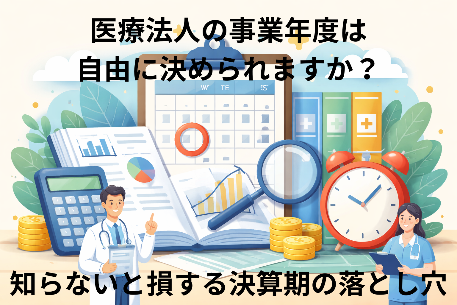 医療法人の事業年度は自由に決められますか？知らないと損する決算期の落とし穴