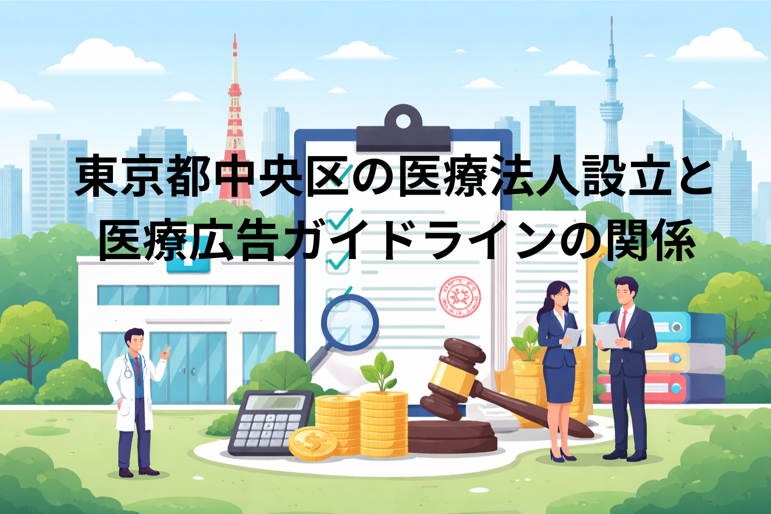 東京都中央区の医療法人設立と医療広告ガイドラインの関係