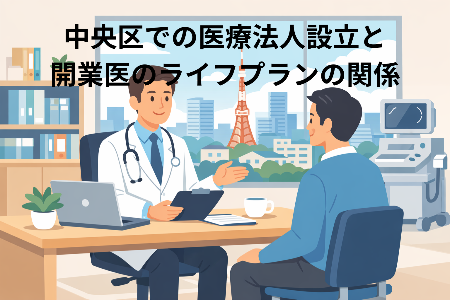 中央区での医療法人設立と開業医のライフプランの関係