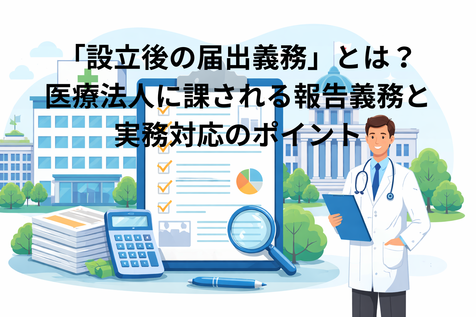 「設立後の届出義務」とは?医療法人に課される報告義務と実務対応のポイント 「設立後の届出義務」とは?医療法人に課される報告義務と実務対応のポイント