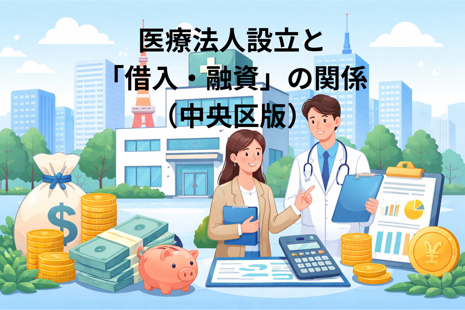 医療法人設立と 「借入・融資」の関係 （中央区版）