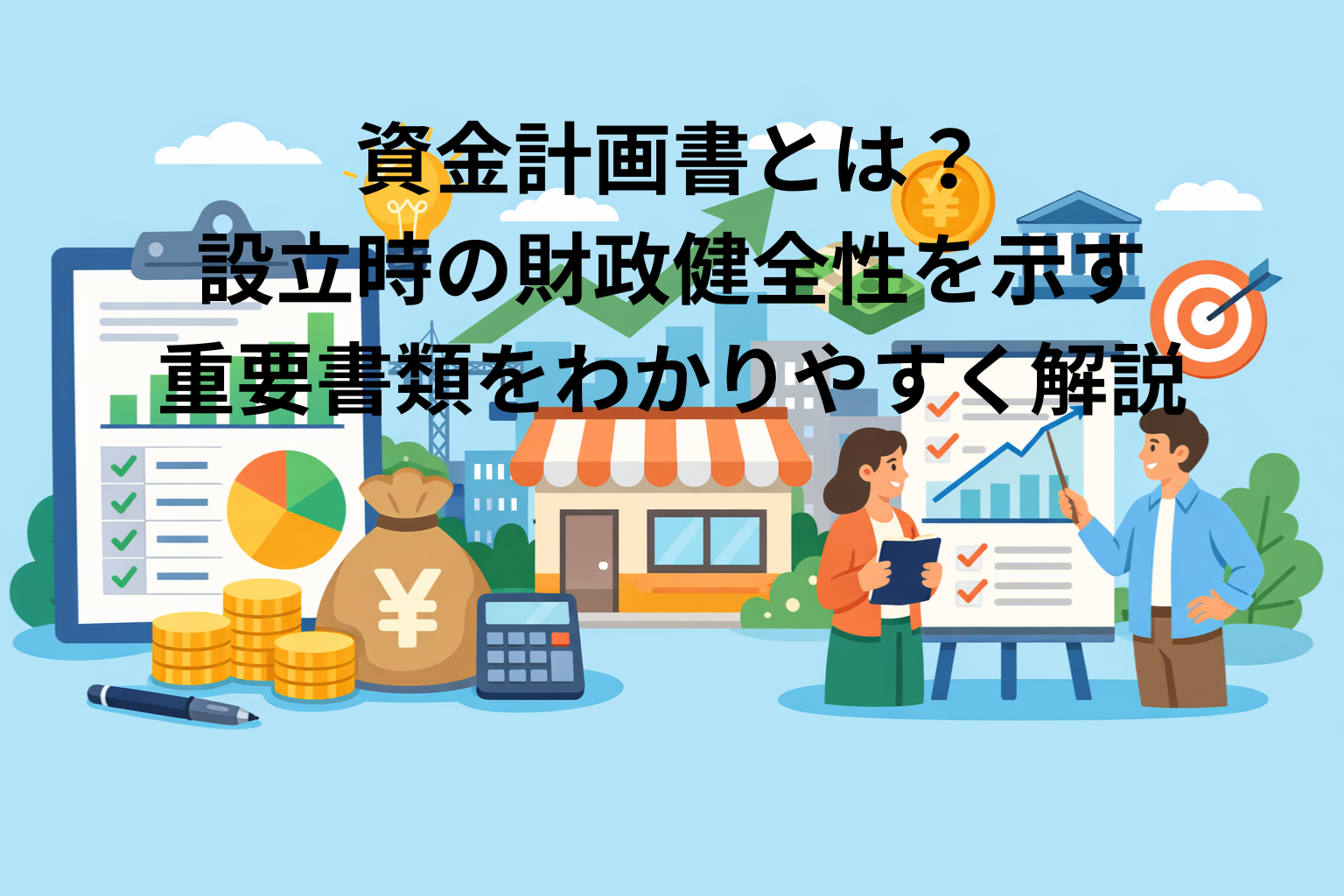 資金計画書とは？ 設立時の財政健全性を示す 重要書類をわかりやすく解説
